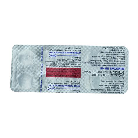 Minotas Er 45mg Tablet 10's Price, Uses, Side Effects, Composition ...
