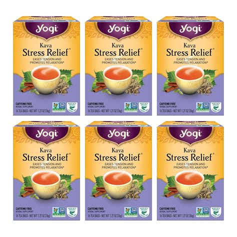 Yogi Tea - Kava Stress Relief (6 Pack) - Eases Tension and Promotes ...