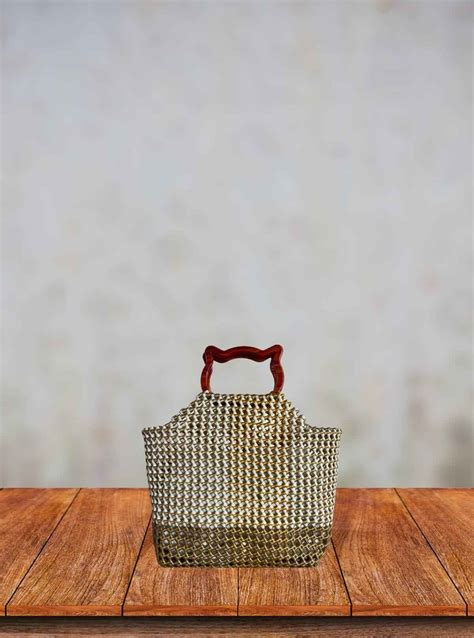 Cat‑Ear Handle Tote — Cream & Light Brown Bag | Boer & Fitch