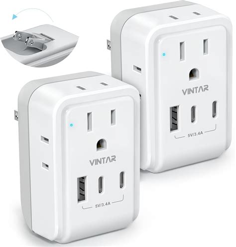 Amazon.com: 2 Pack US to Japan Plug Adapter, VINTAR Foldable Japan ...