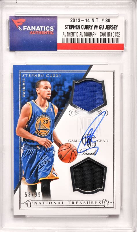 Stephen Curry Golden State Warriors Autographed 2013-14 National ...