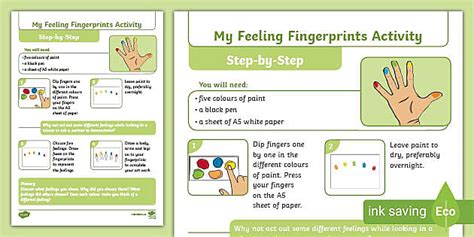 My Feeling Fingerprints Activity