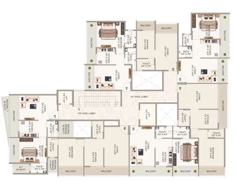 Sara City at Taloja by Sara Realty - Floor Plans, Layout - Dwello