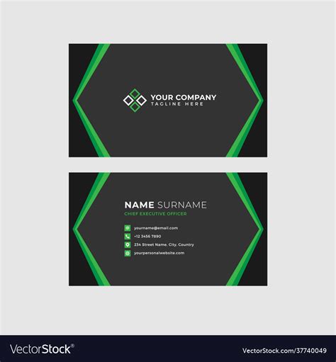 2 Sided Business Card Template 的图像结果