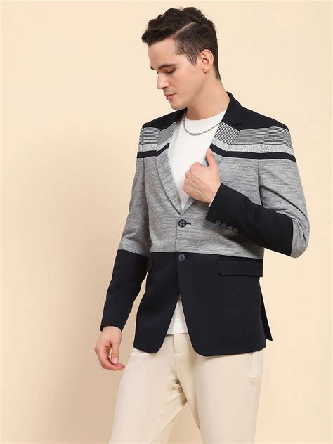 Navy Striped Coat – Global Republic