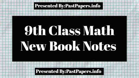 Image result for Math Class 9 Notes