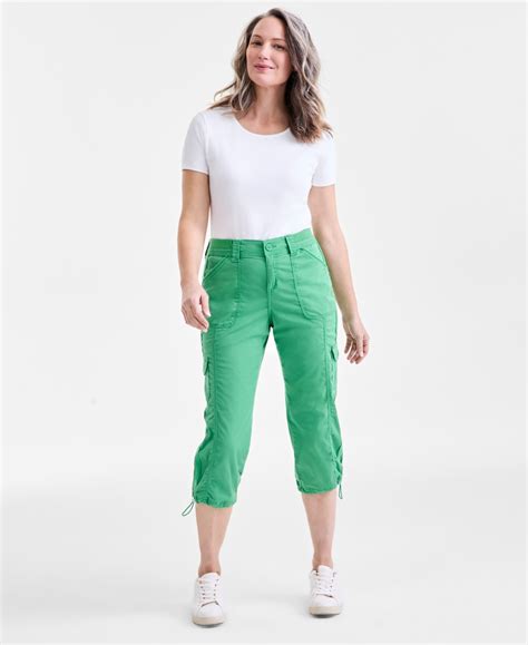 Style & Co Women's Cargo Capri Pants, Regular & Petite, Created For ...