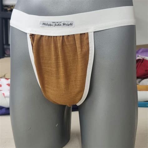 Mens Thong Bundle Navy Black Green Red and Brown Organic Linen Briefs ...