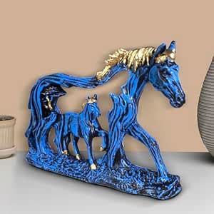 Buy FAME ADDA Antique Animal Showpiece Feng Shui Vastu Galloping Wall ...
