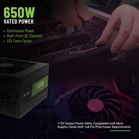 Ant Esports VS650L 650 Watts Gaming PSU with 5 SATA Cables - Ant ...
