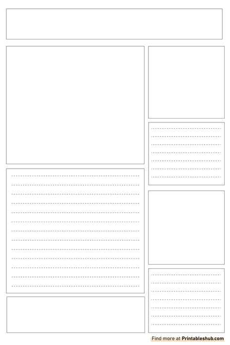 Free Printable Blank Newspaper Templates [PDF Included] - Printables Hub