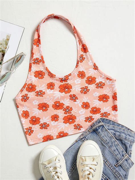 Floral Halter Neck Top – Reveal Store