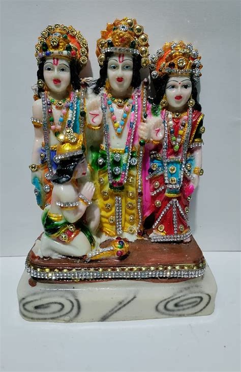 Buy Ram Darbar/Hanuman Sita Laxman Statue/Poly Resin/Idol Showpiece ...