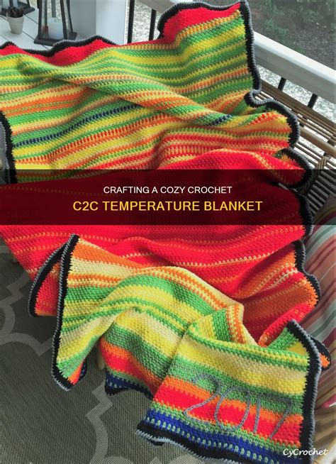 Crafting A Cozy Crochet C2c Temperature Blanket | CyCrochet