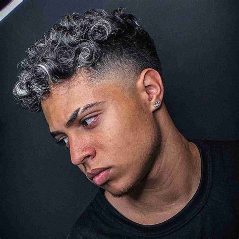 Mens Undercut Fade Curly Hair
