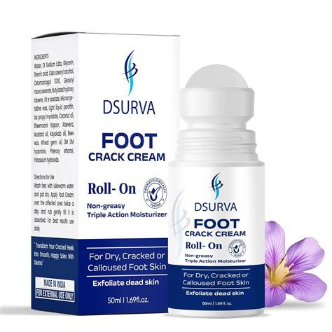 DSURVA 20% Urea Foot Cream Roll On 50ml | For Dry & Cracked Heels ...