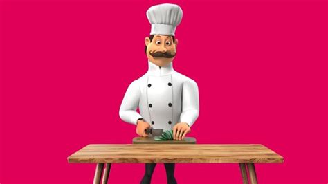 Chef Animation Stock Video Footage for Free Download