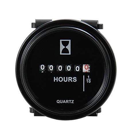 Mechanical Round Hour Meter AC DC 12V 24V 36V 48V 60V 72V Quartz Hour ...