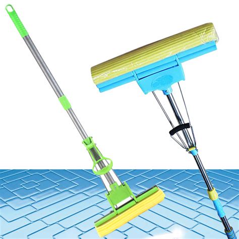 floor cleaning mop brush PVA Extendable Mop Roller Sponge Foam Rubber ...