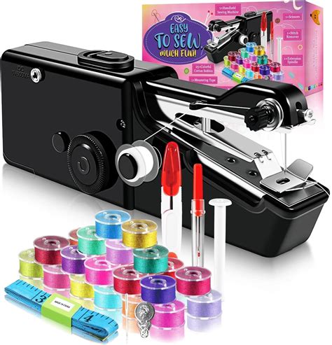 Amazon.com: 35PCS Accessories Portable Handheld Sewing Machine, Battery ...