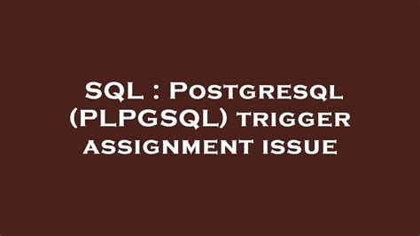 Image result for PL/pgSQL Trigger