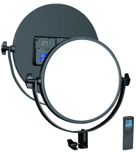 SL-360ARC NiceFoto Soft LED Slim Panel Round Light Video Photo Bi-color ...