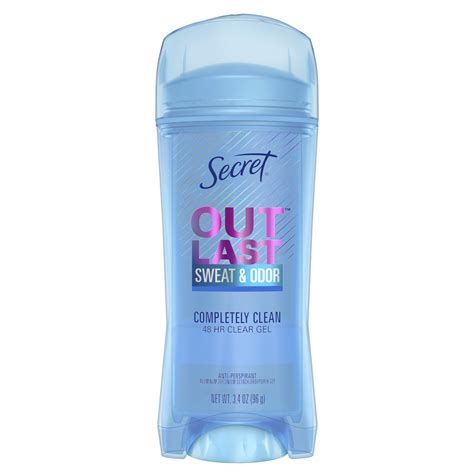 Secret Outlast Clear Gel Antiperspirant Deodorant for Women, Completely ...