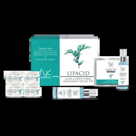 FYC Professional Lipacid Acne & Open Pores Treatment Facial Kit (520G ...