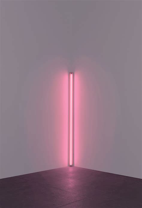 Dan Flavin, pink out of a corner (to Jasper Johns), 1963, © 2015 ...