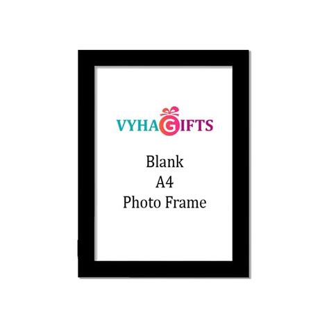 VYHAGIFTS A4 Black Photo Frames With Unbreakable Acrylic Glass Front ...
