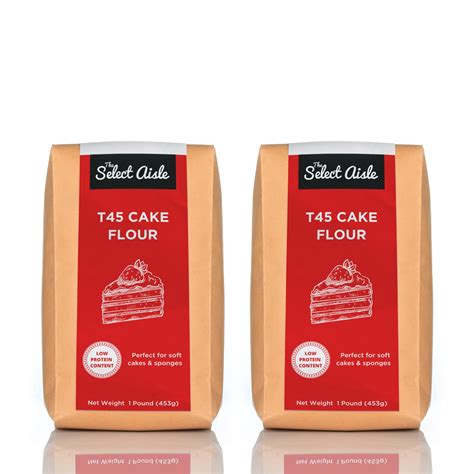 The Select Aisle T45 Cake Flour - 453g (Pack of 2) [Speciality baking ...