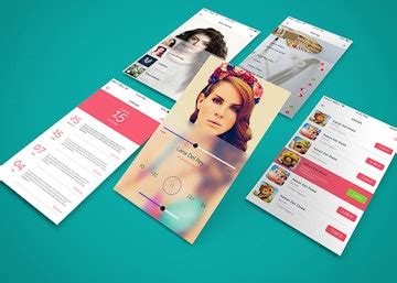 App Multiple Screens Showcase Mockup Vol.7 - graphberry.com