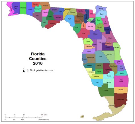 Map of Florida Counties
