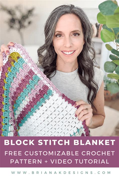 Image result for Crochet Block Stitch Blanket Pattern