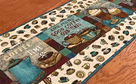 Image result for Coffee Cup Table Runner Patterns