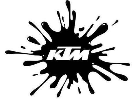 SIGN EVER Ink Splash Logo Stickers for Bike Black and White Decals L x ...