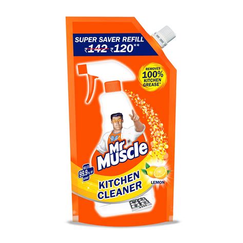 Mr. Muscle Kitchen Cleaner - 425Ml Pouch (Lemon) : Amazon.in: Health ...