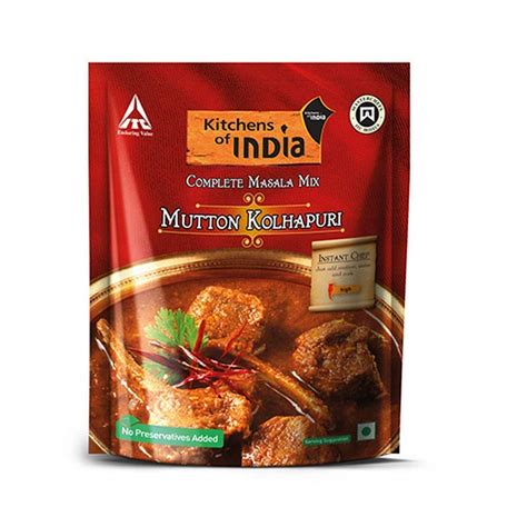 Kitchens of India Mutton Kolhapuri Masala Mix, 80g : Amazon.in: Grocery ...