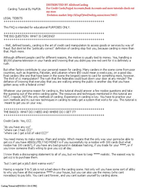 Carding Tutorial PDF 的图像结果