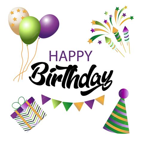 Premium Vector | Happy birthday. holiday card happy birthday
