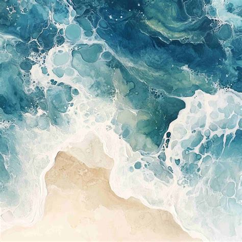 Abstract Ocean Art Watercolor Free Stock Photo - Public Domain Pictures