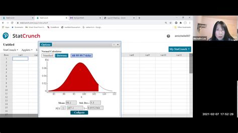 Image result for Normal Distribution Probability StatCrunch