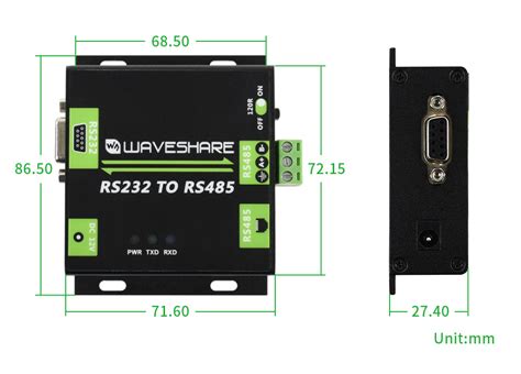 Buy Industrial grade isolated RS232 TO RS485 converter with ADI ...