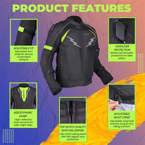 Allextreme WILDFIRE Bike Riding Jacket CE Level 2 Certified Armour ...