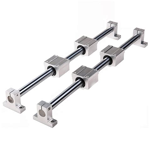 Mssoomm 2Pcs Linear Motion Rod Shaft Slide Guide D 10mm x L 39.37 inch ...
