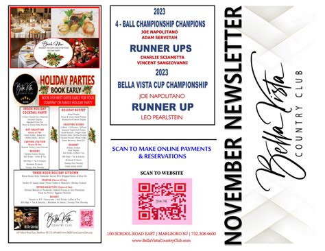 Monthly Newsletter - Bella Vista Country Club