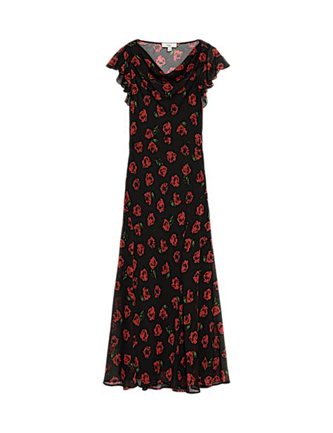 Buy Printed Cowl Neck Midaxi Dress at Marks & Spencer
