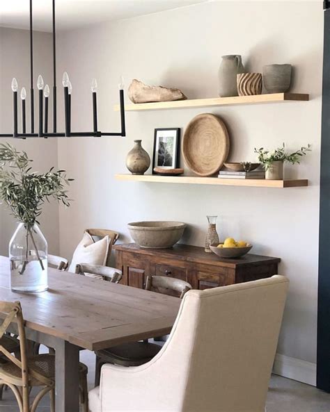dining room shelf decor