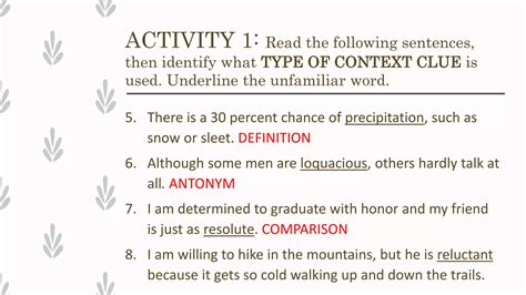 Strategy in unlocking unfamiliar words | PPTX