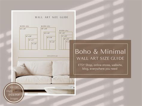 Buy Wall Art Size Guide, Frame Size Guide, Print Size Guide, Poster ...